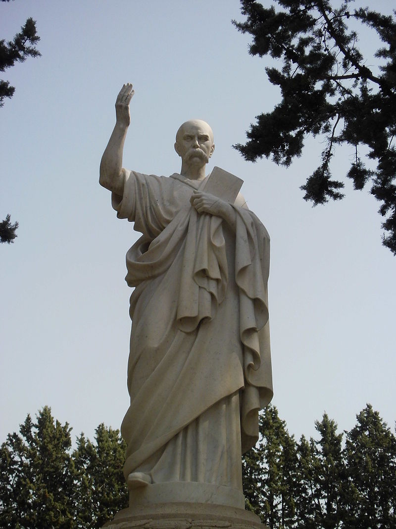 800px Taras Shevchenko monument in Rome 1